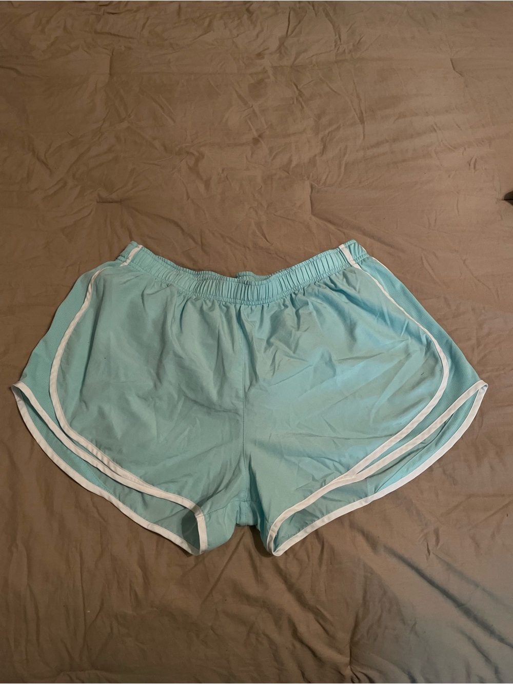 Nike Light Blue Women's shorts with White Trim